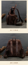 Load image into Gallery viewer, Black Leather Backpack Purse Ladies Leather Rucksack Bag For Women
