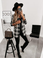 Load image into Gallery viewer, Modern Tartan Lapel Coat
