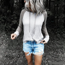 Load image into Gallery viewer, Casual Colorblock Patchwork Long Sleeve Hoodie
