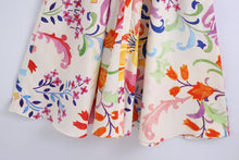 Load image into Gallery viewer, Long Sleeve Print Buttons Midi Dress
