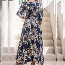 Load image into Gallery viewer, Navy Floral Pockets Maxi Dress
