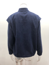 Load image into Gallery viewer, Corduroy Ruffle Sleeve Button Front Jacket
