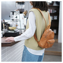 Load image into Gallery viewer, Black Mini Leather Backpack Ladies Bag For Women
