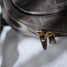Load image into Gallery viewer, Small Leather Backpack Ladies Leather Rucksack for Women
