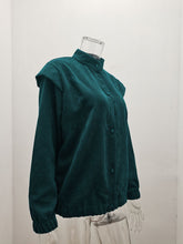 Load image into Gallery viewer, Corduroy Ruffle Sleeve Button Front Jacket

