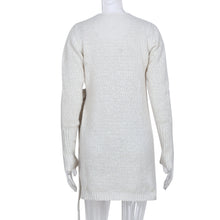 Load image into Gallery viewer, Grey Wrap Long Sleeve Mini Dress

