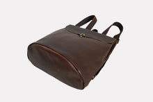 Load image into Gallery viewer, Simple Coffee Leather Backpack for Women
