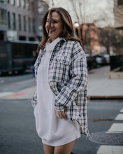 Load image into Gallery viewer, Fashion Single Breasted Tweed Plaid Jacket
