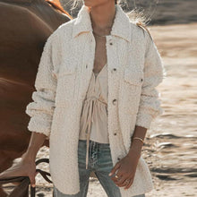 Load image into Gallery viewer, Beige Collar Buttons Down Outerwear
