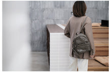 Load image into Gallery viewer, Small Leather Backpack Ladies Leather Rucksack for Women
