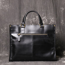 Load image into Gallery viewer, Leather Briefcase Vintage Leather Messenger Bag
