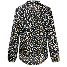 Load image into Gallery viewer, Black Dots Print Long Sleeve Blouse
