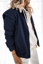 Load image into Gallery viewer, Corduroy Ruffle Sleeve Button Front Jacket
