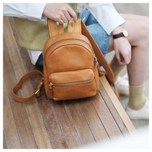 Load image into Gallery viewer, Black Mini Leather Backpack Ladies Bag For Women
