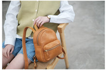 Load image into Gallery viewer, Black Mini Leather Backpack Ladies Bag For Women
