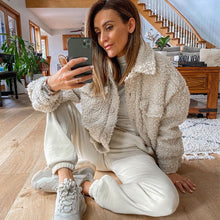 Load image into Gallery viewer, Beige Collar Buttons Down Outerwear
