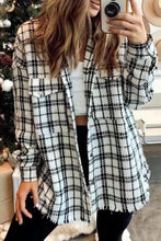 Load image into Gallery viewer, Fashion Single Breasted Tweed Plaid Jacket
