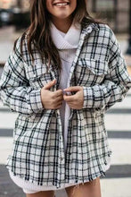 Load image into Gallery viewer, Fashion Single Breasted Tweed Plaid Jacket
