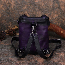 Load image into Gallery viewer, Quilted Ladies Small Leather Backpack Purse Rucksack Shoulder Purse For Women
