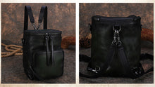 Load image into Gallery viewer, Quilted Ladies Small Leather Backpack Purse Rucksack Shoulder Purse For Women
