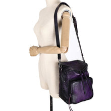 Load image into Gallery viewer, Quilted Ladies Small Leather Backpack Purse Rucksack Shoulder Purse For Women
