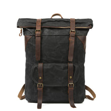 Load image into Gallery viewer, Vintage Roll Top Backpack
