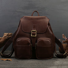 Load image into Gallery viewer, Black Leather Backpack Purse Ladies Leather Rucksack Bag For Women
