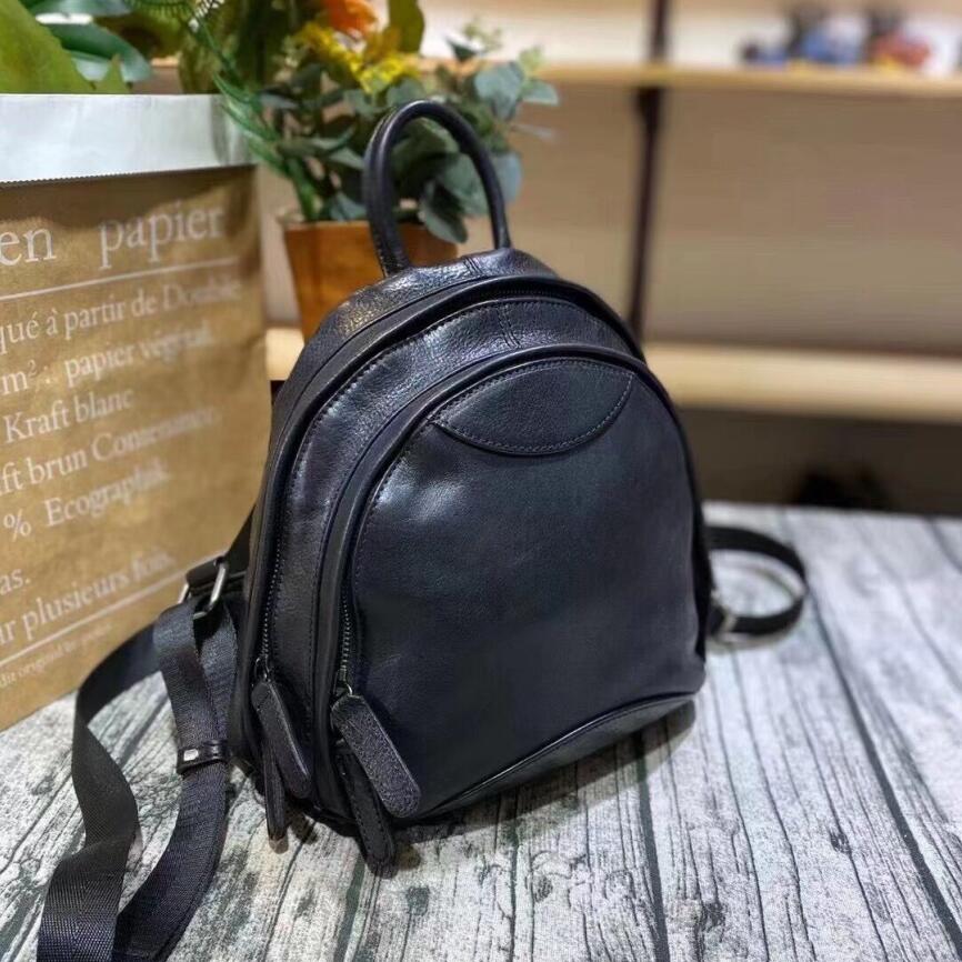 Small Ladies Leather Backpack Purse Rucksack Bag For Women