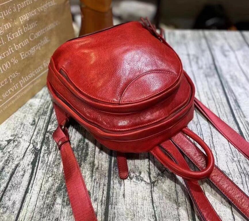 Small Ladies Leather Backpack Purse Rucksack Bag For Women