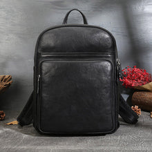 Load image into Gallery viewer, Small Ladies Square Brown Leather Backpack Purse Hiking Backpack Bag For Women
