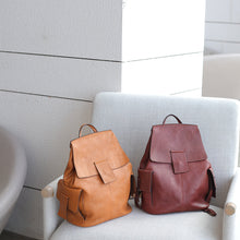Load image into Gallery viewer, Stylish Ladies Genuine Leather Backpack Purse Rucksack Bag For Women
