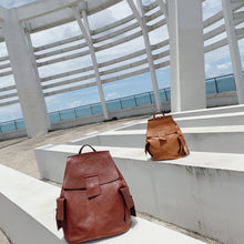 Load image into Gallery viewer, Stylish Ladies Genuine Leather Backpack Purse Rucksack Bag For Women
