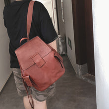 Load image into Gallery viewer, Stylish Ladies Genuine Leather Backpack Purse Rucksack Bag For Women
