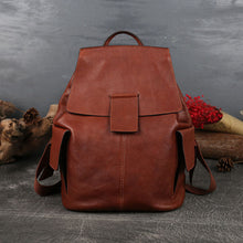 Load image into Gallery viewer, Stylish Ladies Genuine Leather Backpack Purse Rucksack Bag For Women
