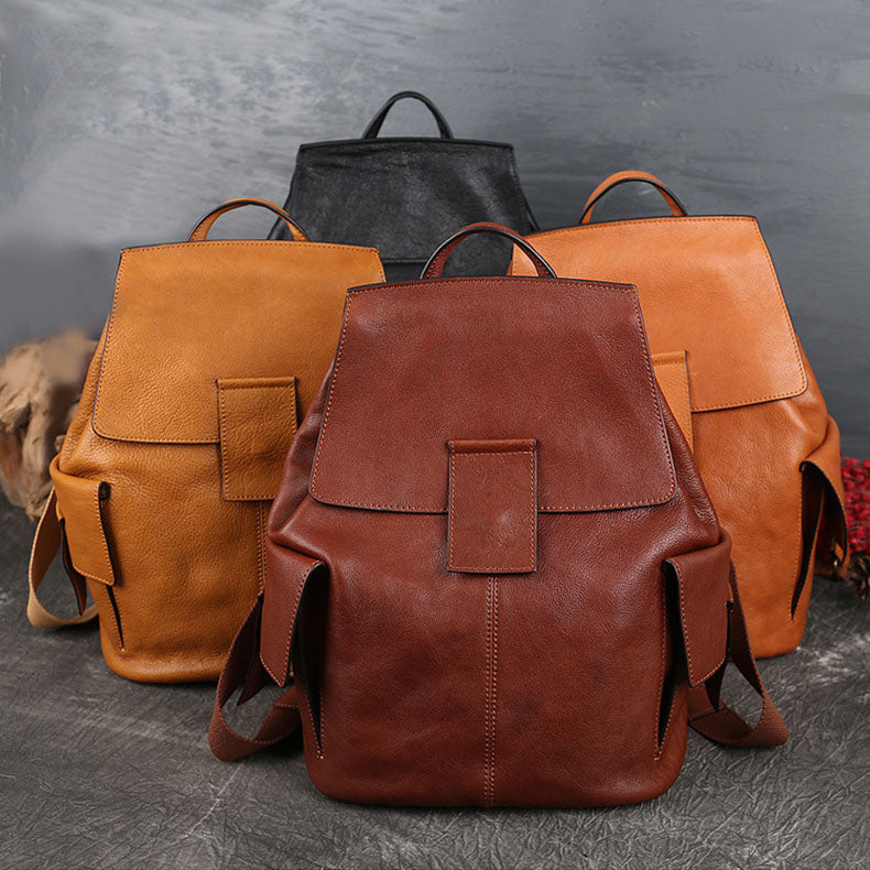 Stylish Ladies Genuine Leather Backpack Purse Rucksack Bag For Women