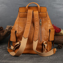 Load image into Gallery viewer, Stylish Ladies Genuine Leather Backpack Purse Rucksack Bag For Women
