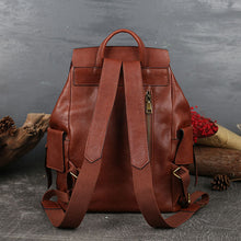 Load image into Gallery viewer, Stylish Ladies Genuine Leather Backpack Purse Rucksack Bag For Women
