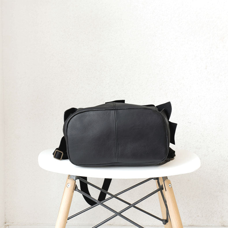 Stylish Ladies Genuine Leather Backpack Purse Rucksack Bag For Women