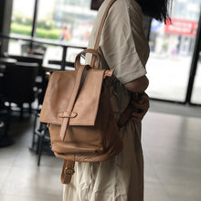 Load image into Gallery viewer, Stylish Small Ladies Genuine Leather Rucksack Backpack Purse for Women
