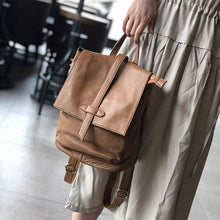 Load image into Gallery viewer, Stylish Small Ladies Genuine Leather Rucksack Backpack Purse for Women
