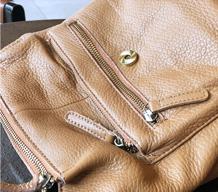 Stylish Small Ladies Genuine Leather Rucksack Backpack Purse for Women