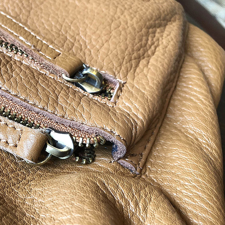 Stylish Small Ladies Genuine Leather Rucksack Backpack Purse for Women