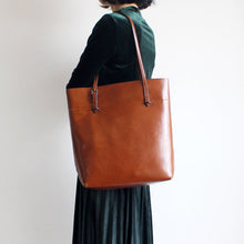 Load image into Gallery viewer, Womens Green Leather Tote Bag Handbags Shoulder Bag for Women
