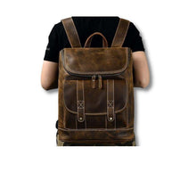Load image into Gallery viewer, Boston Full Grain Leather Backpack
