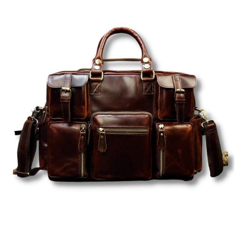 Lincoln Full Grain Leather Briefcase Bag
