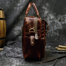Load image into Gallery viewer, Lincoln Full Grain Leather Briefcase Bag
