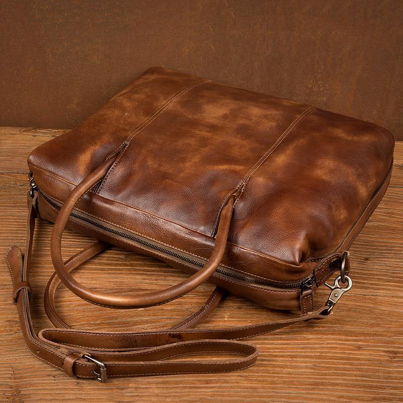 Boston Full Grain Leather Briefcase Bag