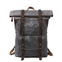 Load image into Gallery viewer, Vintage Roll Top Backpack
