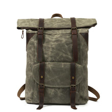 Load image into Gallery viewer, Vintage Roll Top Backpack
