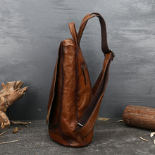 Load image into Gallery viewer, Vintage Ladies Embossed Leather Backpack Purse Rucksack Bag For Women
